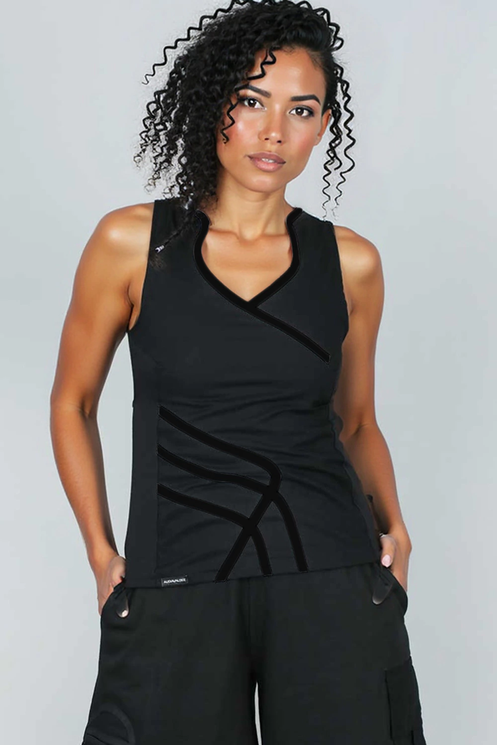 Blusa 2 mentes (negro total)