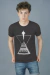 Remera Serigrafia (negro melange est. Audia logo)