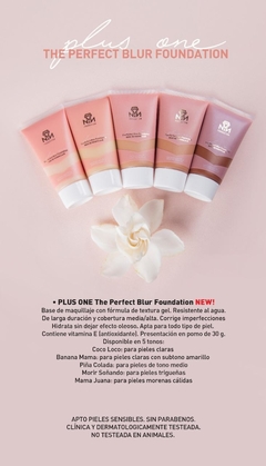 NINA MAKEUP: PLUS ONE. BASE 40ml. TONO: "MAMAJUANA" - tienda online