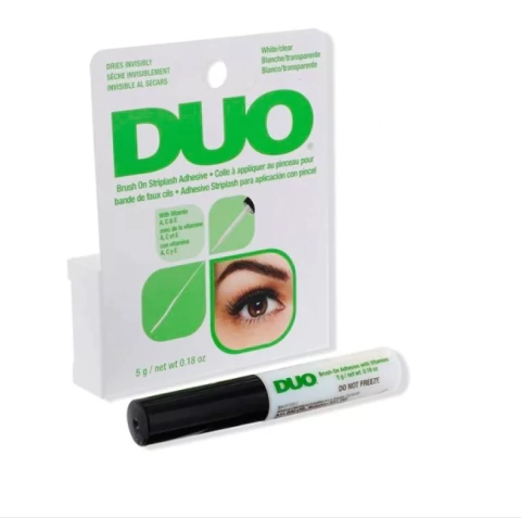 DUO ADHESIVE: Sin latex. Adhesive Transparente. Pegamento de pestañas (duo caja verde) - comprar online