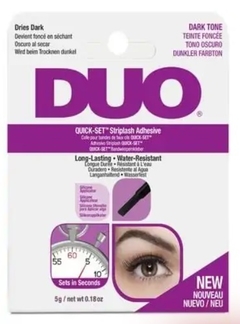 DUO ADHESIVE: Sin latex. SECADO RÁPIDO/BRUSH-ON ADHESIVE - NEGRO, 5G.