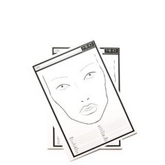 MIHO: FACE CHART : Pack Hojas Facechart (x20) - comprar online
