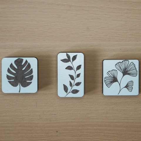 Sello marca con tu logo goma inscripcion  emprendedor emprendimiento identificador empresa grabado grabadas qr para bolsas tinta madera kit costurero hojas