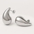 CASA DEL MANO SILVER BOLD DROP EARRINGS en internet