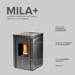 Imagen de Calefactor Bosca a pellet Mila+