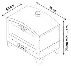 Horno a Gas Tango 780 Tromen