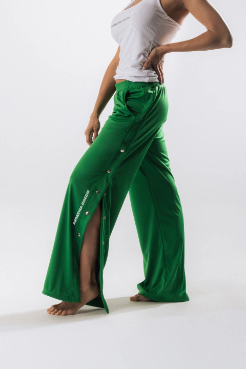 Pantalon broches verde