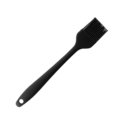 PINCEL SILICONE CULINÁRIO CONFEITARIA REFORÇADO PRETO