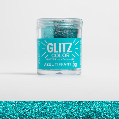GLITTER P/ DECORAÇÃO GLITZ COLOR - AZUL TIFFANY