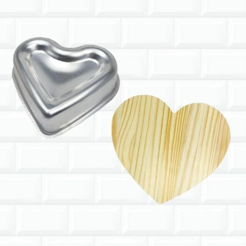 Kit Confeitaria Forma Ballerine Coração Piscina Tabua Madeira 312