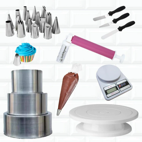 Kit Confeitaria Iniciante Bailarina Formas Bombinha Balança 288