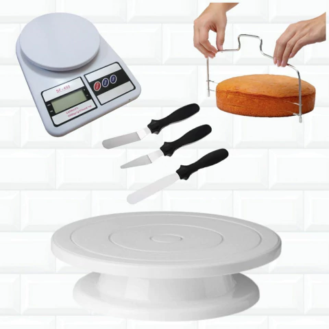 Kit Confeitaria Profissional Bailarina Balança Nivelador 326