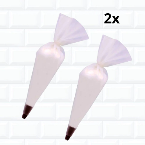 Kit 2 Mangas Sacos de Confeitar em Silicone 709