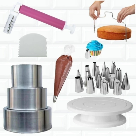 Kit Confeiteiro Iniciante Bailarina Pulverizador Bombinha 318