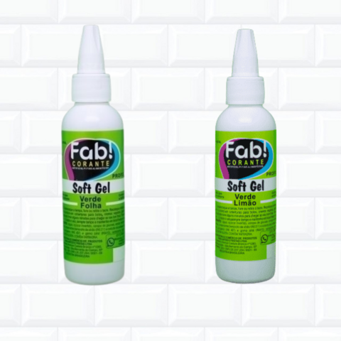 Kit 2 Corante Softgel Verde Confeitaria Alimentício Bolo 881