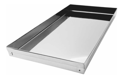 BANDEJA CANTO LISO INOX - 30 x 15 x 2 CM