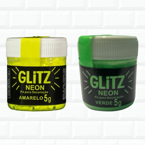 Corante Alimentício Em Pó Neon Verde E Amarelo Confeitaria Brasil 534