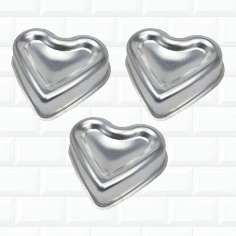 Jogo (3 Pçs) Forma Bolo Torta Ballerine Coração (18x20x4,5) 196
