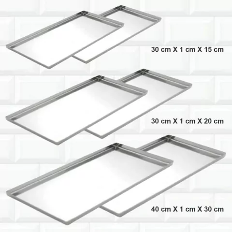 Kit 6 Formas Rocambole 15x30 + 20x30 + 30x40 cm Bolo de Rolo 783