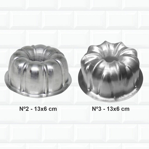 Kit Confeiteiro 2 Formas Bolo Decorada Gomada Vulcão 13x6 cm 600
