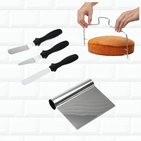 Kit Espátula Alisadora + Espátula Tubular + Nivelador 145