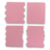 KIT MINI ESPÁTULAS DECORATIVAS COM 4 PEÇAS - ROSA