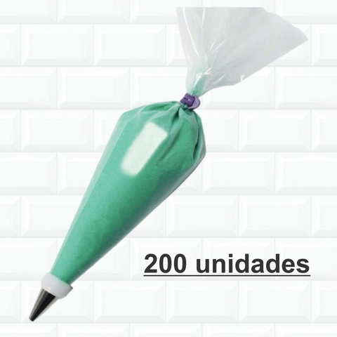 Manga Para Confeitar Descartável 200 Un - 40cm - Média 436