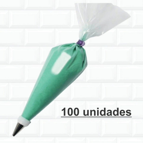 Saco De Confeitar Descartável (100 Un) Médio - 40cm 434