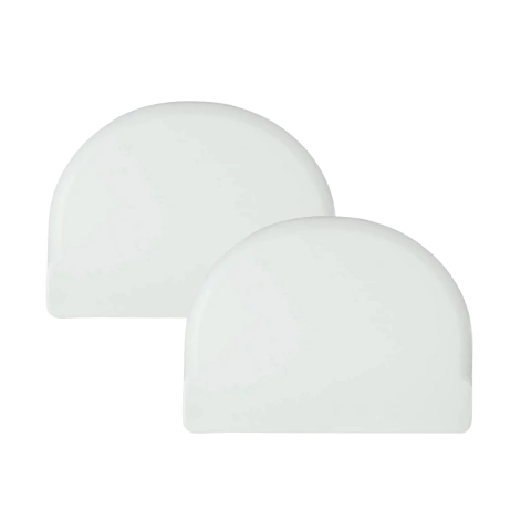 Kit 2 Espátulas Raspadeira Meia Lua Espalha Glacê Rapa Tudo