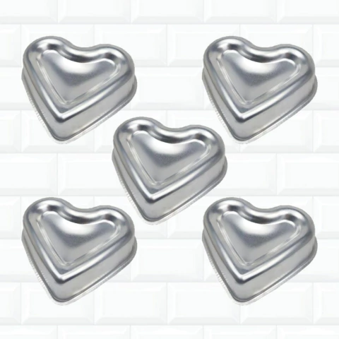 Jogo 5 Formas Ballerine Coração Bolo P 18x20x4,5 Cm 198