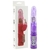 Vibrador rotativo modelo Rabbit na cor roxa, com design anatômico e controles para diferentes intensidades.