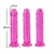 Pênis em Silicone Rosa c/ Ventosa - 22 x 4,5 cm