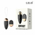 Vibrador Bullet sem fio Spark of Love na cor preta, acompanhado de controle remoto e embalagem.