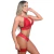 Conjunto sem Bojo com Perneira em Renda Vermelho - Jô na internet