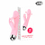 Vibrador recarregável rosa para estimulação do ponto G e clitóris, com 30 vibrações e design à prova d'água.