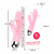 Vibrador recarregável rosa para estimulação do ponto G e clitóris, com 30 frequências de vibração.