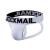 Cueca Jockstrap Masculina Elástico Largo - Branca