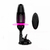 Máquina do Sexo Mini - Vibrador preto com detalhes em pink e controle remoto, ideal para prazer pessoal.