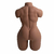 Masturbador meio corpo em Cyberskin, mostrando a parte traseira do produto com detalhes anatômicos.