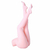 Masturbador meio corpo com pernas em Cyberskin, na cor rosa, apresentado de forma vertical.