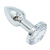 Plug Anal de Metal c/ Pedra Tam. Extra PP - 5,6 x 1,8 cm