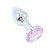 Plug Anal de Metal c/ Pedra Tam. PP - 6,6 x 2,2 cm