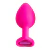 Plug Anal Aveludado Coração Tam. M - Rosa na internet