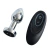 Plug Anal em Metal com Vibrador Recarregável - Controle Remoto