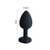 Plug Anal Aveludado Coração Tam. P - Preto na internet