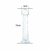 Plug anal em silicone liso com 15 cm de comprimento e 3 cm de diâmetro, ideal para prazer anal.