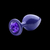 Plug Anal M em Polipropileno - Roxo Glitter - comprar online