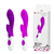Vibrador Brighty em silicone roxo com design moderno e caixa de embalagem, apresentando 30 funções de vibração.