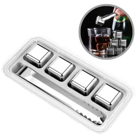 HIELOS CUBOS DE ACERO X4 - comprar online