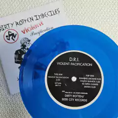 Dirty Rotten Imbeciles – Violent Pacification Vinil 7 Polegadas Usado Blue na internet